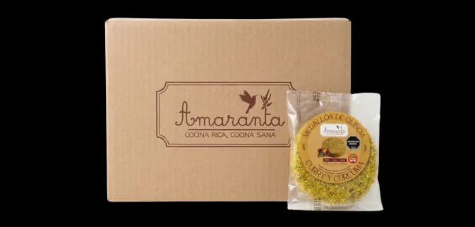 Medallón de Quinoa, Curry y Cúrcuma