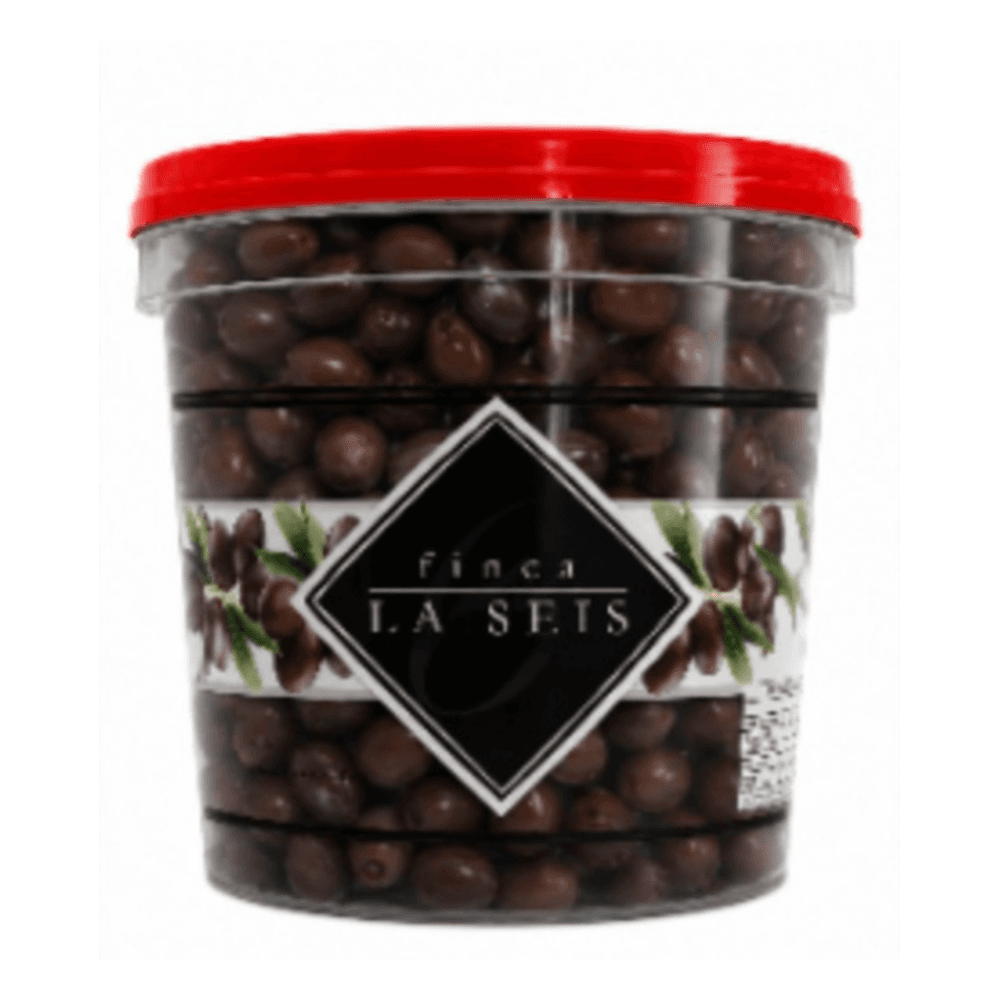 Balde de aceitunas negras sin carozo 4 kg — calibre 120/140