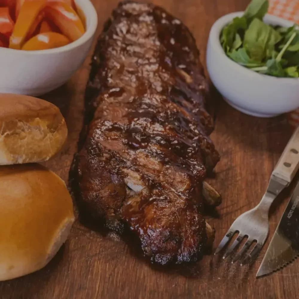 Ribs de cerdo con barbacoa