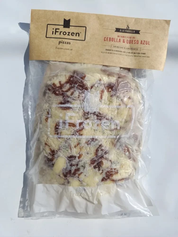 Pizza mermelada cebolla queso azul 500 g