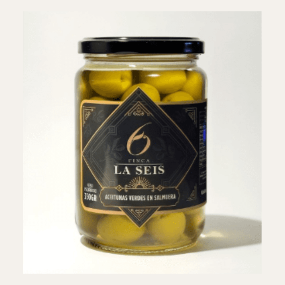 Frasco de aceitunas verdes con carozo 350 g