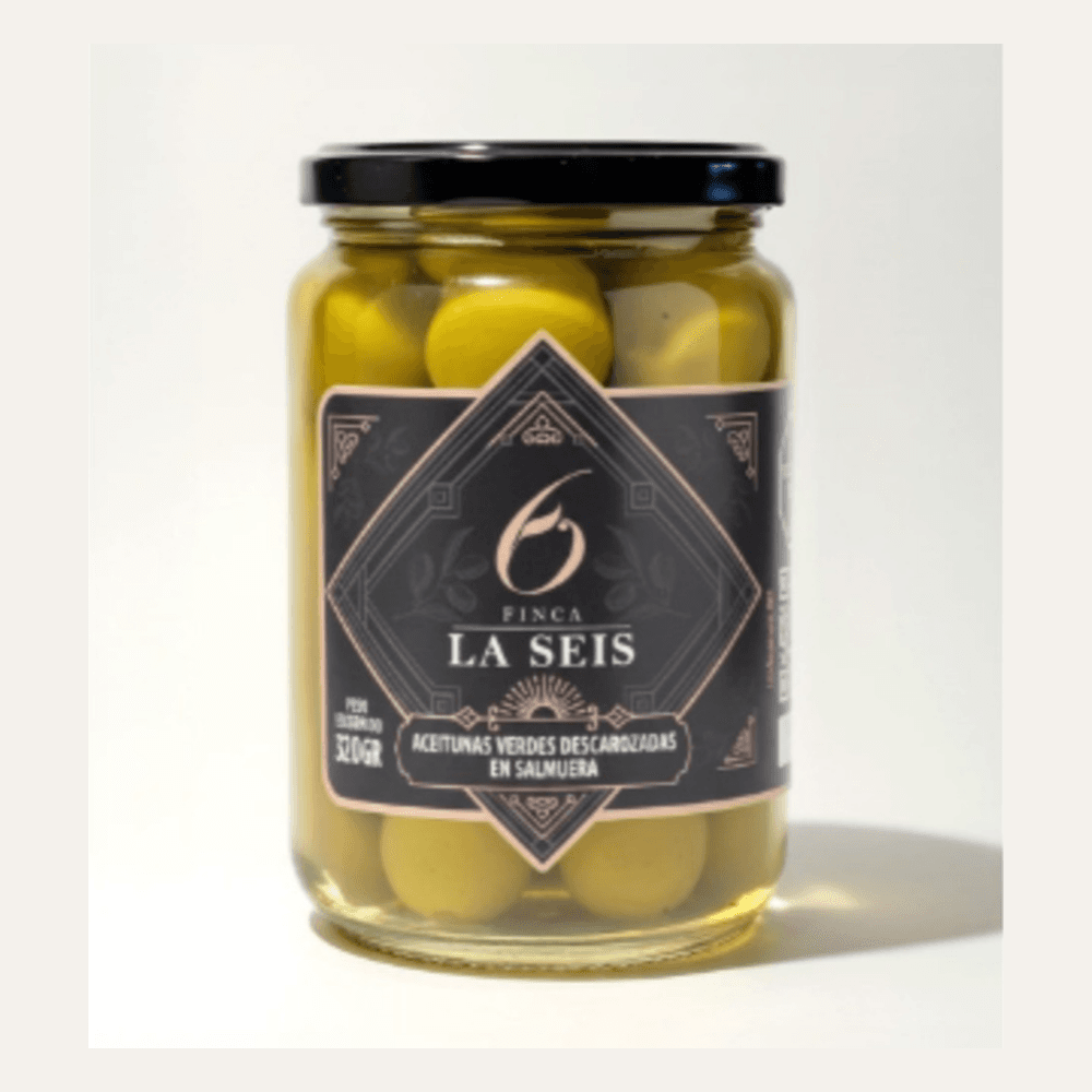 Frasco de aceitunas verdes sin carozo 320 g