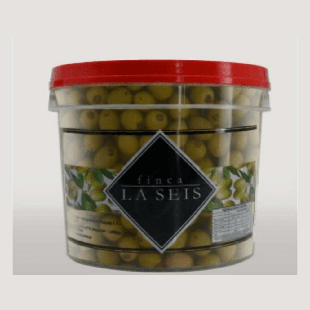 Balde de aceitunas verdes sin carozo 1,8 kg — calibre 120/140