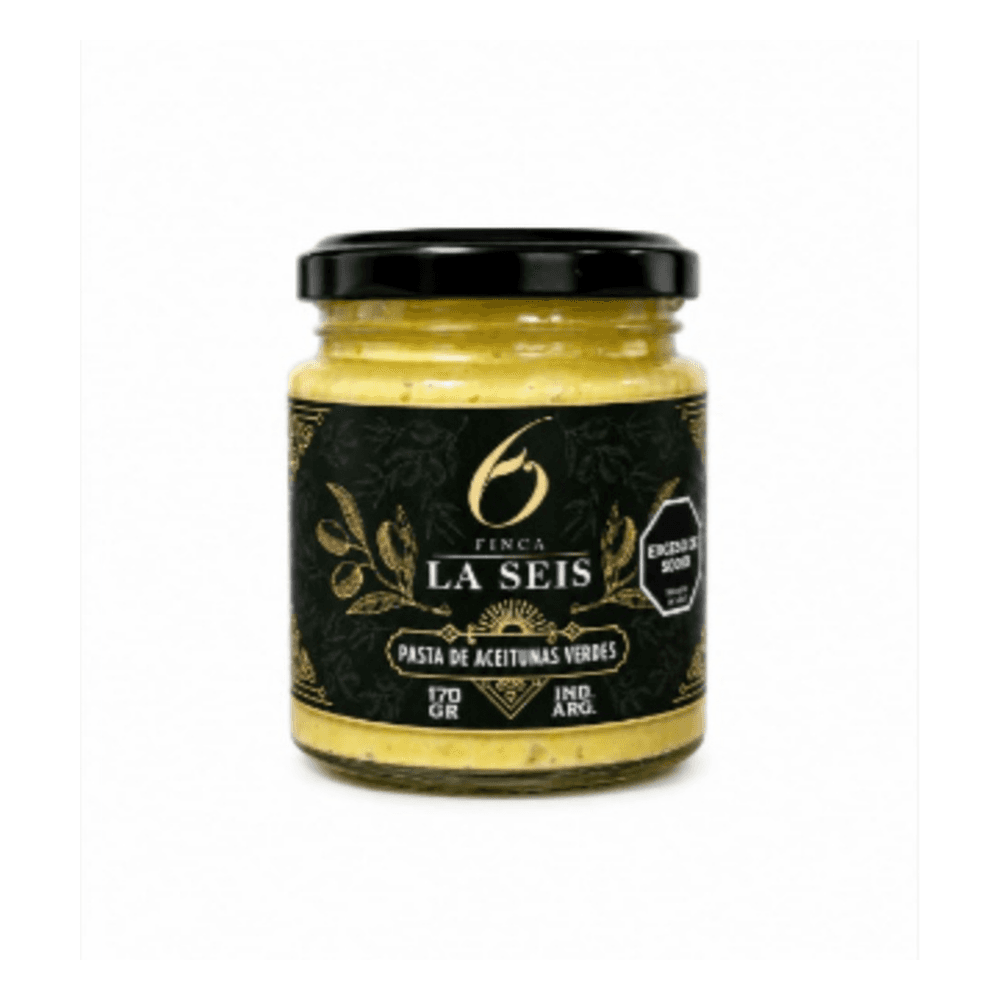 Frasco de pasta de aceitunas verdes 170 g