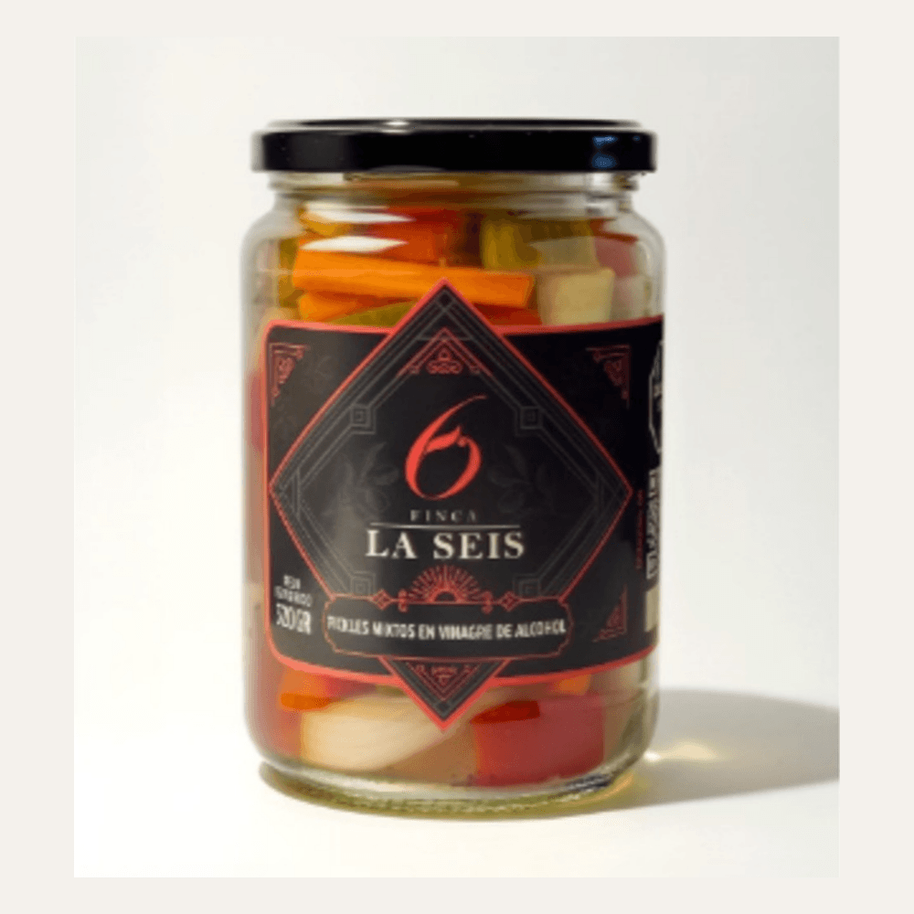 Frasco de pickles en vinagre de alcohol 320 g