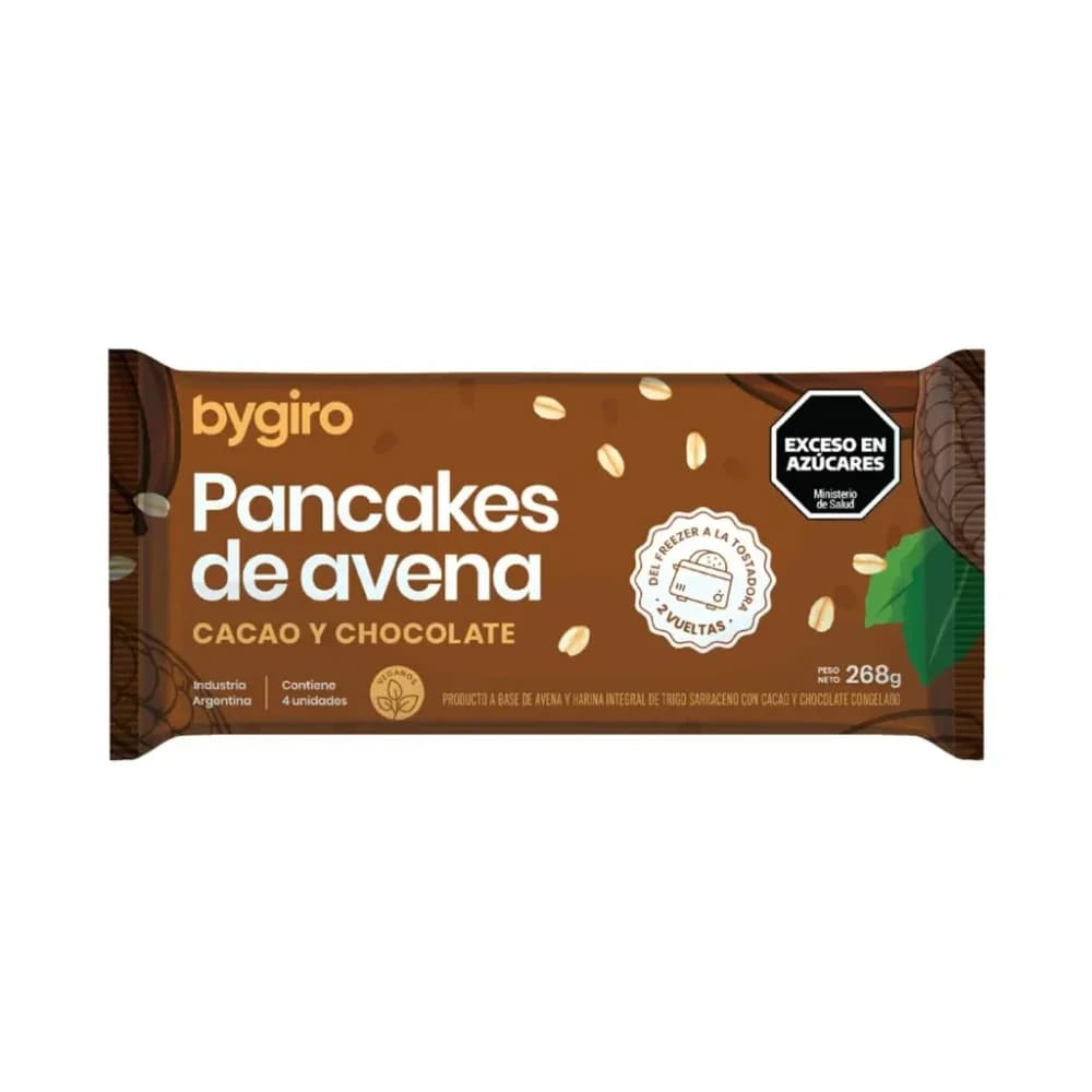 Pancakes cacao y chocolate 268 g · 4 unidades