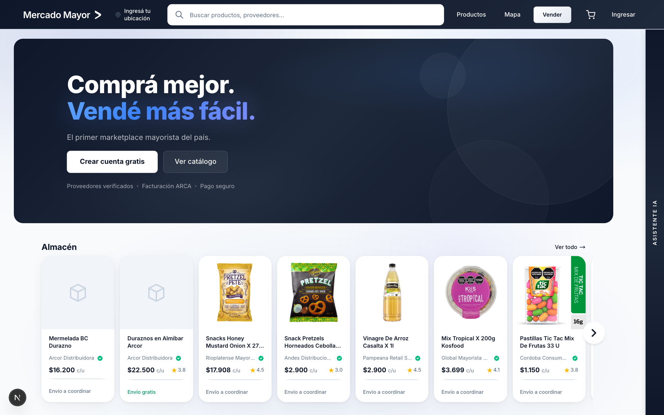 Mercado Mayor — el marketplace
